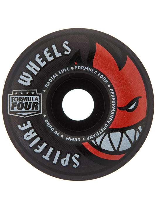 Spitfire F4 99 “Black” Radial Full 58mm Wheels