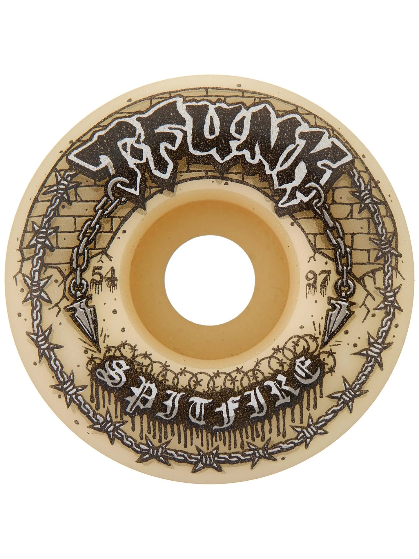 Spitfire T-Funk F4 97 “Raw” Radial Full 54mm Wheels