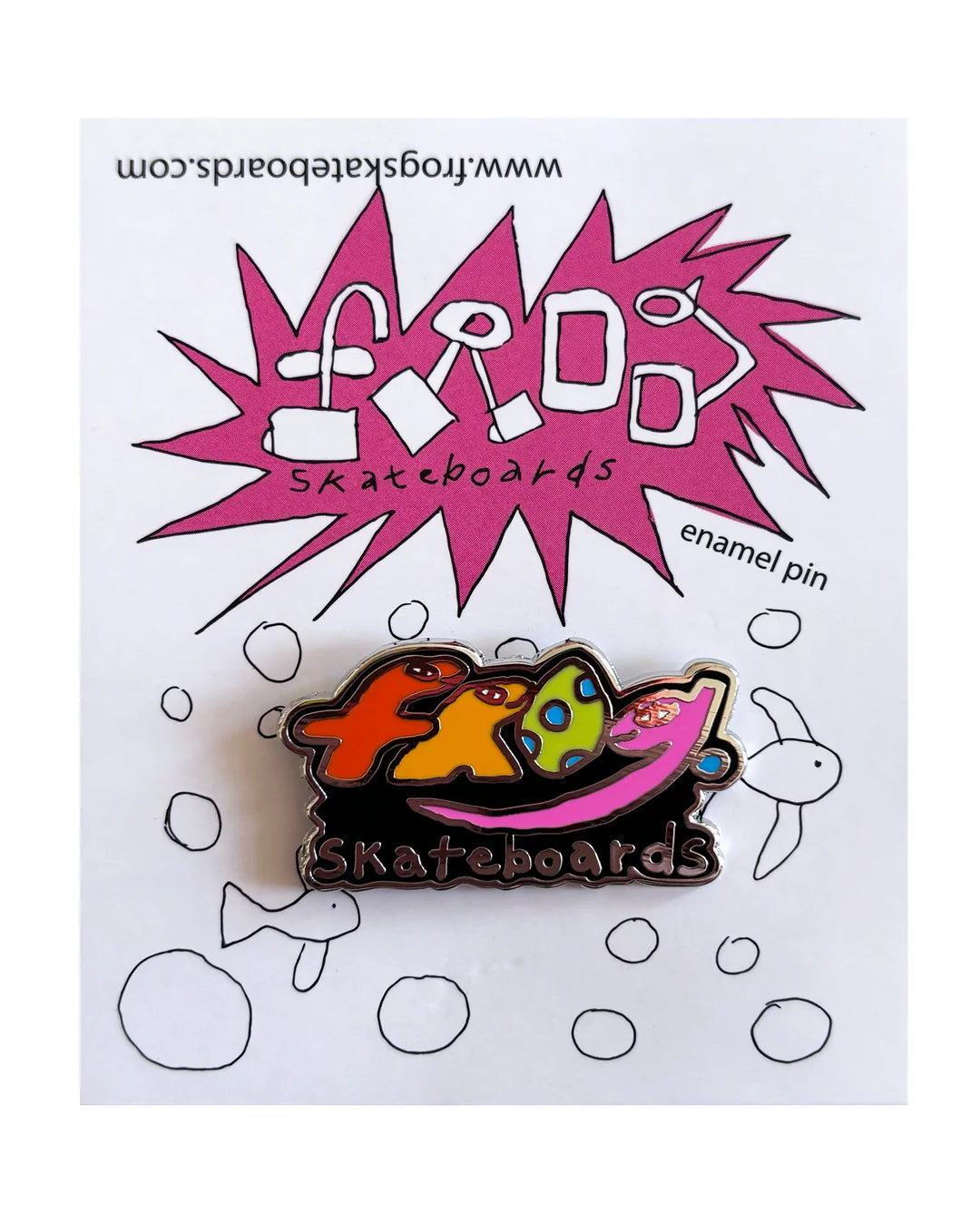 Frog “Dino Logo” Pin