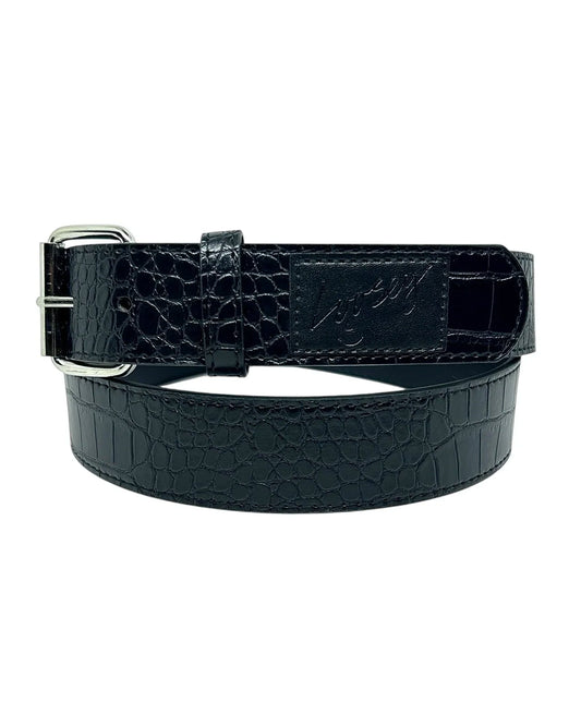 Loosey “Black Croc Skin” Belt