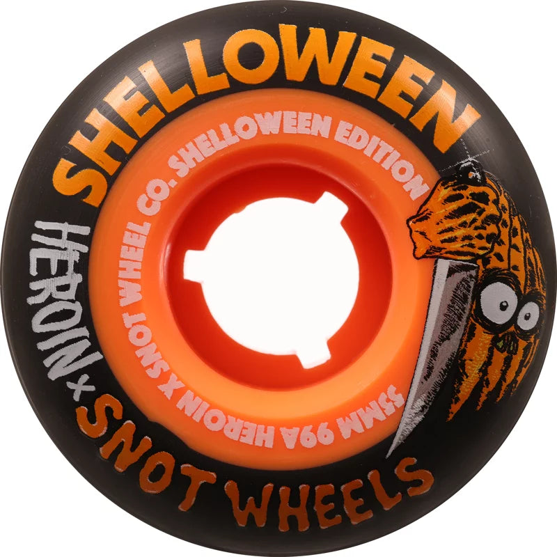 Heroin X Snot “Shelloween” 99a 53mm Black/Orange Wheels