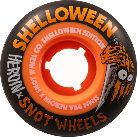 Heroin X Snot “Shelloween” 99a 53mm Black/Orange Wheels