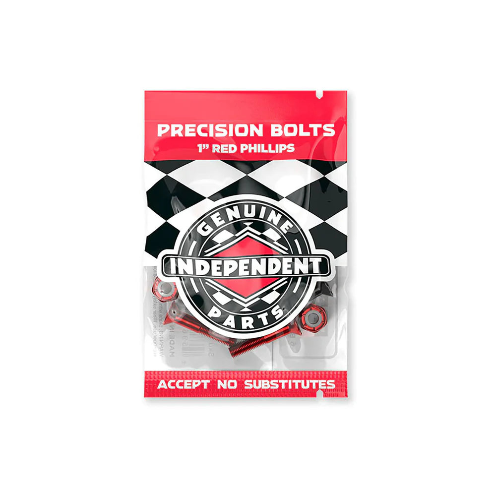 1in Phillips Independent Black/Red Hardware