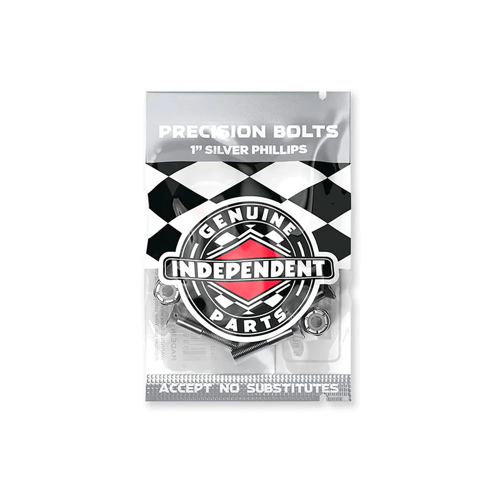 1in Phillips Independent Black/Silver Hardware