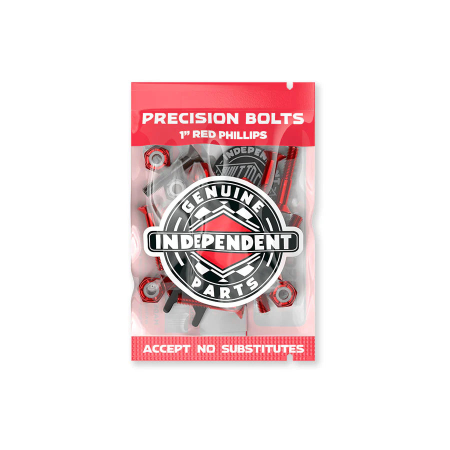 1in Phillips Independent Red/Black Hardware