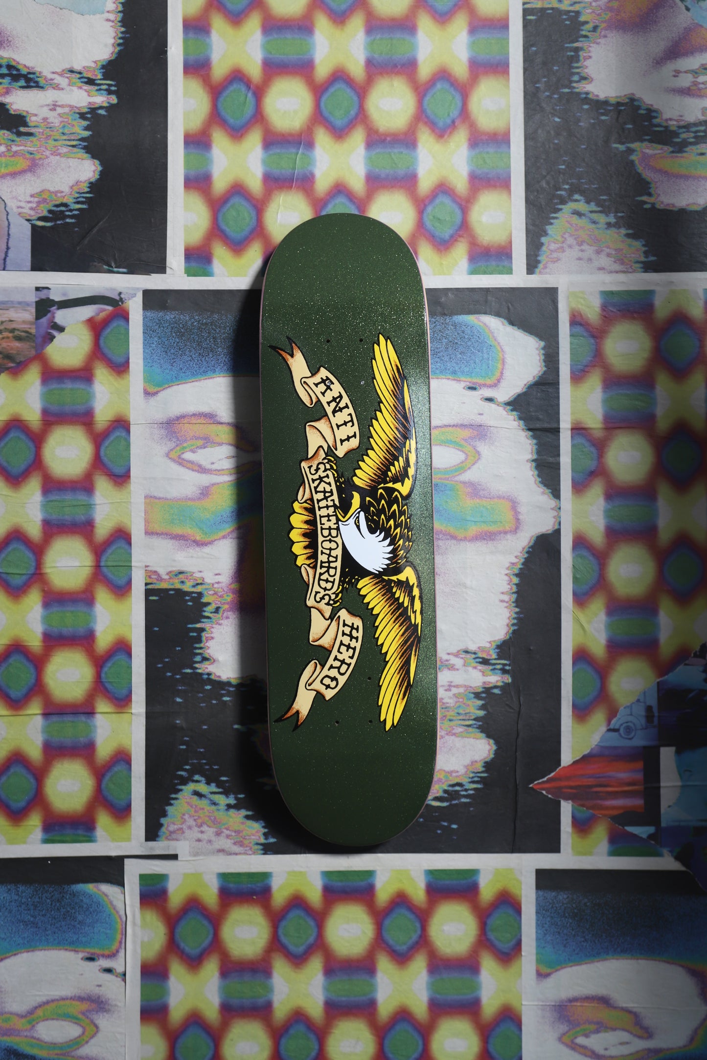 Anti-Hero Eagle “Olive Glitter Green” Deck 8.38