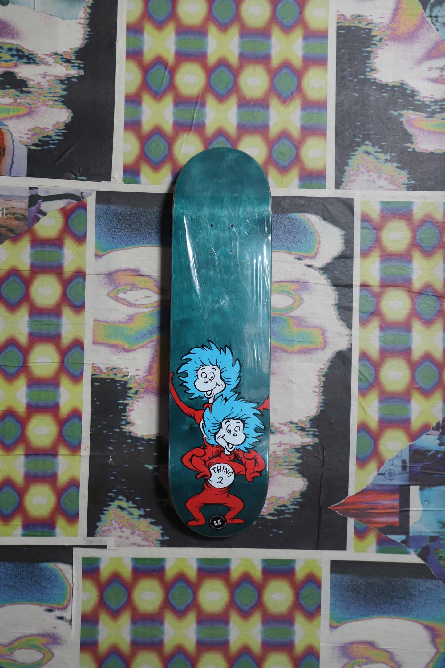 Almost Dr.Seuss “Thing 1 Ting 2” Blue Deck 8.0