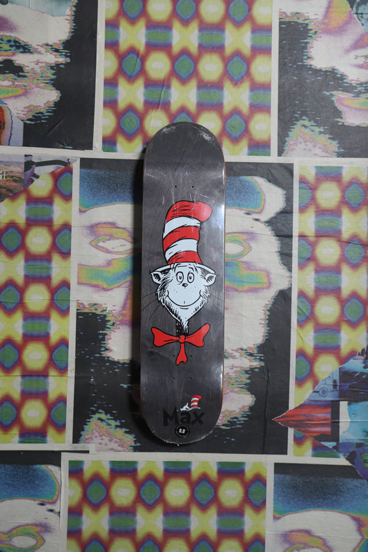 Almost Dr.Seuss “Cat in the Hat” Black Deck 8.0
