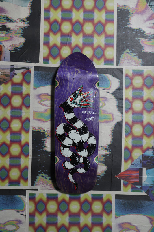 Welcome “Sandworm” Beetlejuice Shaped Deck 10.5