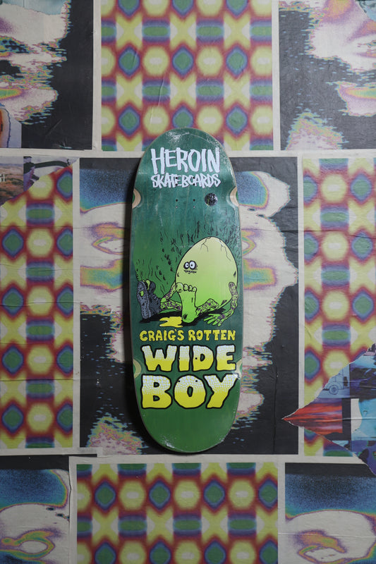 Heroin “Rotten Egg Wide Boy” Deck 10.75 “Green”