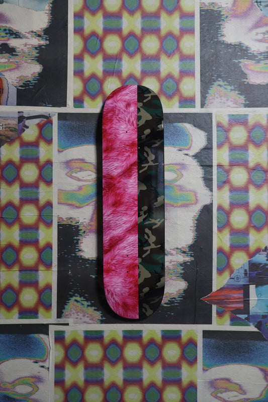 Violet “Pink Fur and Camo” Deck 8.5