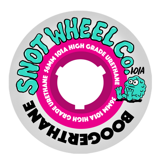 SNOT “Boogerthane” 101A 56mm Pink/White Wheels