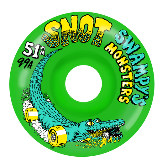 SNOT “Swampy Monsters” 99A 51mm Green Wheels