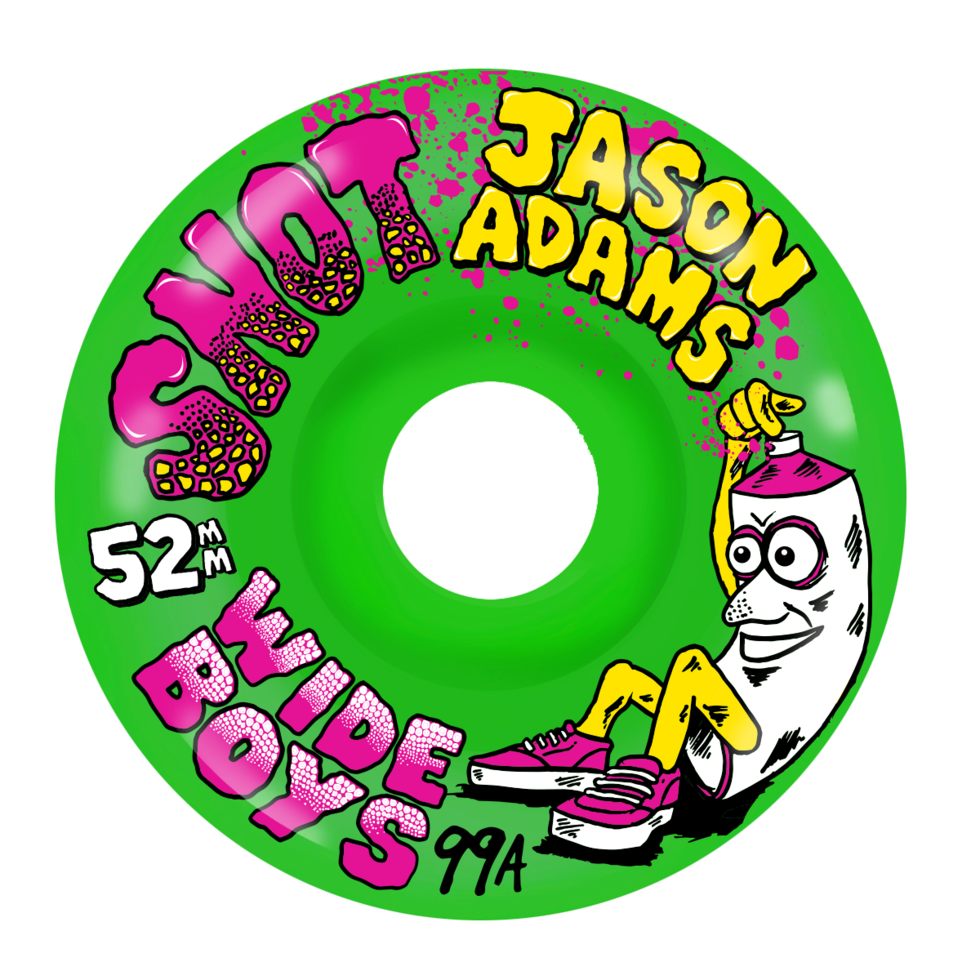 SNOT “JA Wide Boys” 99A 52mm Green Wheels